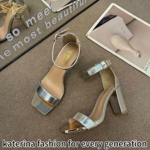 Katerina Fashion Unique High Heels Platform Sandals For Women Adjustment Strap #K-23-1