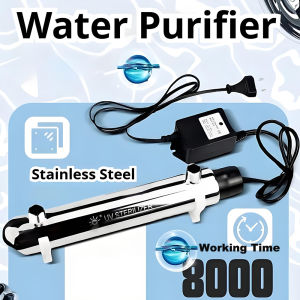 110V/220V Stainless Steel UV Water Sterilizer Ultraviolet Tube Lamp Direct Drink Disinfection Filter Aquarium Fish Tank Purifier