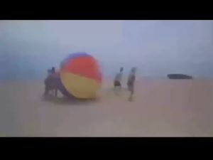 100cm Bola Pantai Anak Besar Inflatable Giant Beach Ball PVC Bola Pantai Raksasa