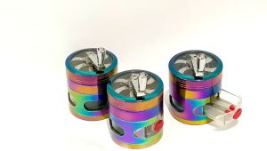 เครื่องบดสมุนไพร บดสมุนไพร ที่บดสมุนไพร เครื่องบดสมุนไพร ที่บดกันชา 4 ชั้นพร้อมที่จับมิลล์ เครื่องบดกันชา เครื่องบดกัญชา ที่บดสมุนไพร420