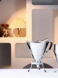 304 Stainless Steel Batter Dispense Octopus Balls Batter Baker Cooking Tool with Rack Cupcake Pancake Batter Maker Kitchen Tool