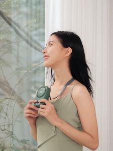 Mimorer USB Hanging Neck Type Fan Bladeless Large Wind Display power Small Fan挂脖式迷你小风扇