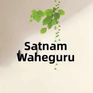 CIFbuy | CIFBUY Nghệ Thuật Treo Tường Bằng Kim Loại - Biểu Tượng Sắt Satnam Waheguru Với Văn Bản Gurmukhi Trang Trí Tôn Giáo Cổ Điển Cho Việc Thiền Định Ở Đền Thờ
