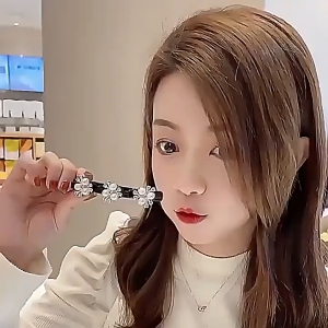 Jepitan Rambut Kepang Mutiara Berlian Imitasi Korea Baru untuk Wanita Aksesori Rambut untuk Anak Perempuan