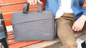 Shockproof Slim Laptop Bag: A Durable & Stylish 15.6 Inch Business Shoulder Bag Briefcase with Long Strap