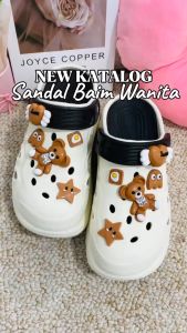 MYFEIDA-CLOOS CL-027B-2 SANDAL BAIM REMAJA MODEL KEKINIAN FREE JIBBITZ MOTIF BERUANG BAHAN PREMIUM