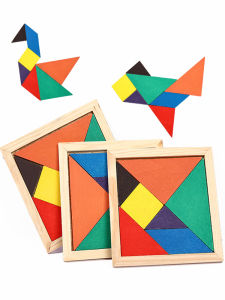 12 Bộ Gỗ Tangram Xếp Hình Đồ Chơi Giáo Dục Cho Trẻ Em Tiệc Mẫu Giáo Giải Trở Lại Trường Tặng Sinh Nhật Ủng Hộ
