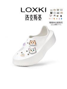 Loxki Mens Summer Outdoor Beach Shoes Breathable Thick Bottom Sandals FOAM Hollow out Design Youth Trend Footwear EVA Material