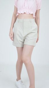 Forest Ladies Smart Casual Pleated Bermuda Shorts | Seluar Pendek Perempuan - 865103