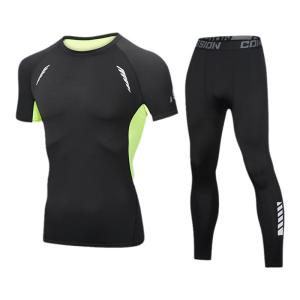 Mens Compression Running Tights Professional Quick Dry Marathon High Elastic Training Pants Fitness Summer Ice Silk Athletics