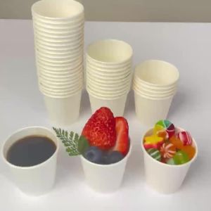 50/100 Chiếc Dùng Một Lần Cốc Giấy Mini Dày Bền Cho Cà Phê Kẹo Siêu Thị Nếm Tiệc Nhỏ Cốc Giấy Gói
