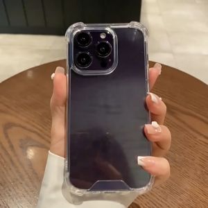 AKABEILA อะคริลิกเคสใสกันกระแทก ใช้สำหรับ iPhone 17 Air 11 13 15 16 12 14 Pro Max XR XS Max 7 8 Plus SE 2020 เคสโทรศัพท์อะคริลิกแข็งใสกันกระแทก