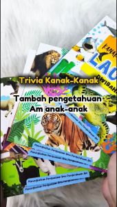 Trivia Kanak-Kanak Dwibahasa (Bacaan dengan suku kata) Berwarna Penuh
