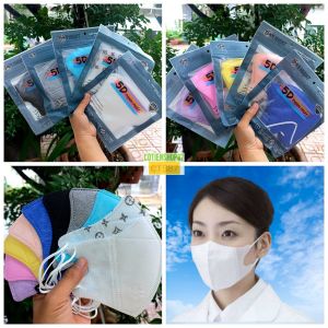 Khẩu trang 5D mask Thịnh Phát túi 10 cái 3 lớp vải kháng khuẩn thiết kế ôm kín khuôn mặt quai thun co dãn tốt nhiều màu cotienshop87