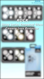 ROCK Camera Lens for iPhone 15 Pro/iPhone 15 Pro Max Tempered Glass Protector (Shiny series)