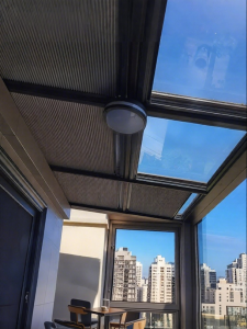 Sun Blocking Pleated Blind