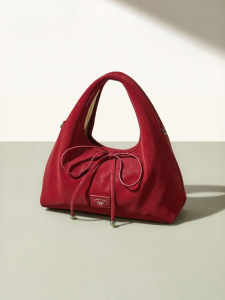 Josiny | Red Triangular Luxe Handbag