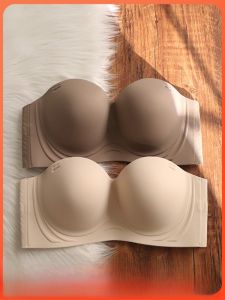 เสื้อชั้นในไร้สายบางสำหรับผู้หญิง ทรงกระชับหน้าอก ไร้โครงนิรภัย ป้องกันการหย่อนคล้อย ป้องกันการลื่นไหล เสื้อชั้นในไร้ตะเข็บ