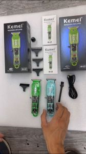 Kemei รุ่น KM-1133 ปัตตาเลี่ยนตัดผมอะคริลิคจะได้รับ LED 5.0 ปัตตาเลี่ยนตัดผมมืออาชีพทริมเมอร์ไร้สายโปร่งใ THE