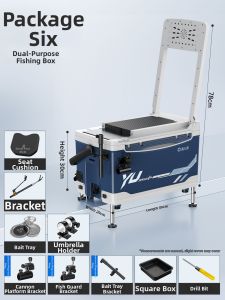 YUZHIYUAN | Full Set New Thicken Fishing Tackle Box Sit-able