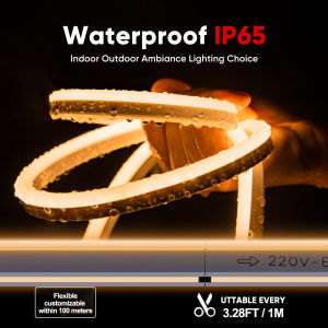 KEYCOOL led neon light strip waterproof Cuttable AC 220V flexible led lights strip light led for ceiling