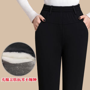 Quilted Mom Pants Elderly Thickened Cotton Pants Middle-Aged and Elderly Womens Pants Winter Thermal Pants Outwear Mother-in-Law Grandmas Clothes