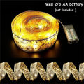 100/50/20LED Christmas Ribbon String Lights New Year Lights for Party Wedding Christmas Tree Decortion Indoor Holiday Lighting. 