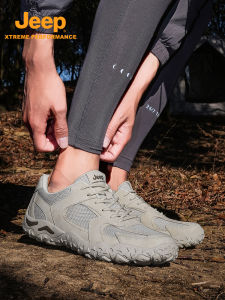 Jeep | Jeep Mens Outdoor Casual Hiking Shoes Breathable Lightweight Anti-slip Mountain Climbing Shoes Summer Commuting Leisure Shoes