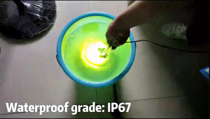 2Pc Motorcycle LED Headlight with Waterproof Mini Beam White Yellow Light [Free switch]