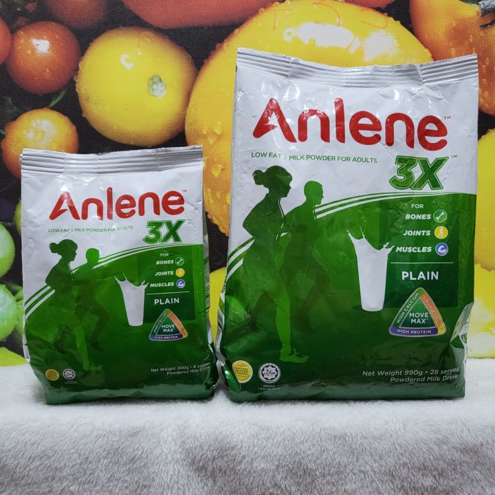 Anlene 3x Low Fat Milk Powder For Adults Powdered Milk Drink Plain ...