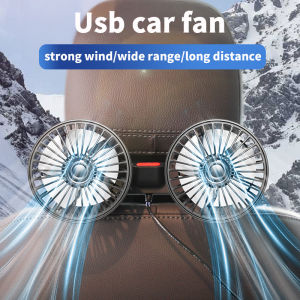 OATSBASF Car Back Rear Seat Headrest 5V/2A USB Fan Air Cooling Fan 3 Speed Wind For Car Van Truck Kipas Kereta Home