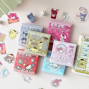 สติกเกอร์ Sanrio ของ Kuromi Hello Kitty กันน้ำ ตกแต่งบัญชีมือถือสติกเกอร์ สำหรับเป็นของขวัญเด็กผู้หญิง 100 ชิ้น