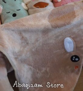 Handuk Bayi Dan Anak Microfiber Kuping 3D Karakter Timbul Lembut Menyerap Air Perlengkapan mandi bayi dan anak