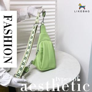 Likebag thể thao ngoài trời Ba lô phong cách đơn giản đa chức năng Dây Kéo Túi đeo hông cho điện thoại di động thời trang có màng màu Túi đeo chéo