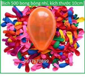 [HCM]Bịch 500 cái Bong bóng nhí- giả tiếng pháo bong bóng nước bóng bay nhí  trang trí trẻ em chơi kích thước 10 cm Bong Bóng Giá Rẻ Unisex - Lazada