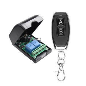 RK02E DC 12V-48V 433MHz RF Wireless Remote Control Switch Relay 2CH Multifunction Receiver Module Garage curve Motor Light