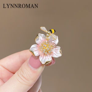 LYNNROMAN | Bee and Flower Zircon Brooch