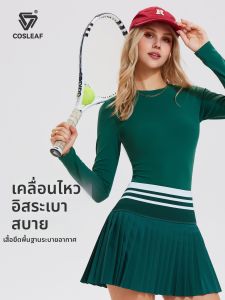 COSLEAF | Bộ Đồ Tennis Nữ Dài Tay Ôm Sát Cho Thể Thao và Tập Luyện