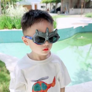 แว่นกันแดดการ์ตูนเด็กผู้ชายแว่นตาเด็กกันกระแทกป้องกันรังสียูวีอุลตร้าแมนบังแดดซิลิโคนนิ่มแว่นกันแดดโพลาไรซ์