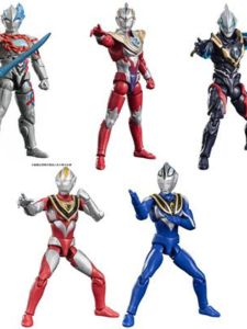 Bandai Candy Toy Handheld Ultraman a Hyperdynamic Alpha 7 Zetatjade Gaya Brezawa Fadland Agul Model