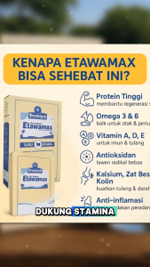 Etawamax Susu Kambing Premium Minuman Kesehatan Keluarga sudah Halal dan BPOM