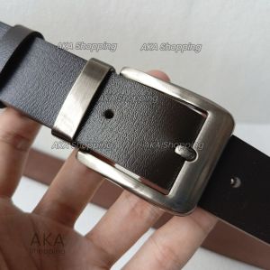 GESPER POLOS KULIT | Ikat Pinggang Pria Wanita Universal | Kepala Stainless | Kulit Lebar 33 mm