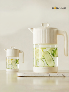 [China Plug Without Adapter] Bear | Heat Resistant Dustproof Glass Water Storage Jug