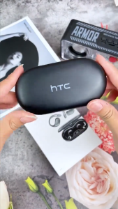 HTC NE57 AI Translation Earbuds LED Display Bluetooth Headphones V6.0 HIFI Call Noise Cancellation Wireless Headphones IPX5 Waterproof Sports Headphones