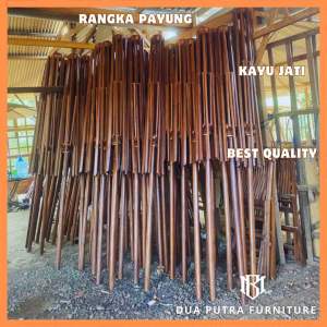 Rangka payung kayu jati rangka payung berkualitas