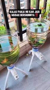 Pendukung Bracket Three Adapters DIY fish culture Bracket/Aquarium Es