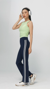 XEXYMIX Comfort Fine Track Line Bootscut Leggings Celana Olahraga Wanita - XFK1LL1501