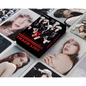 G-IDLE I Never Die Album Support Card Female Kids LOMO Card Box Set Contemporary Design Paper Material Character Pattern