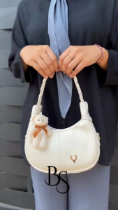 Helena Tas Selempang Tas Bahu Wanita Korean Style Trendy Tas Shoulder Bag Tas Cewek Terburu Slingbag Tas Pink Perempuan Mewah