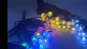 5M Solar Christmas Crystalbal Light Outdoor Waterproof 8 Modes Garden Garland Fairy Lights Decorations Holiday String Light